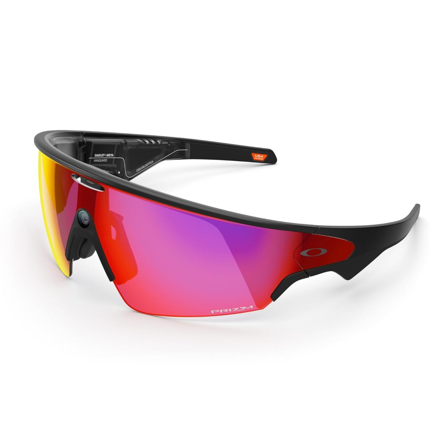 Oakley | Meta Vanguard with Meta AI, Audio, Photo, Video Compatibility - Black, Prizm™ 24K