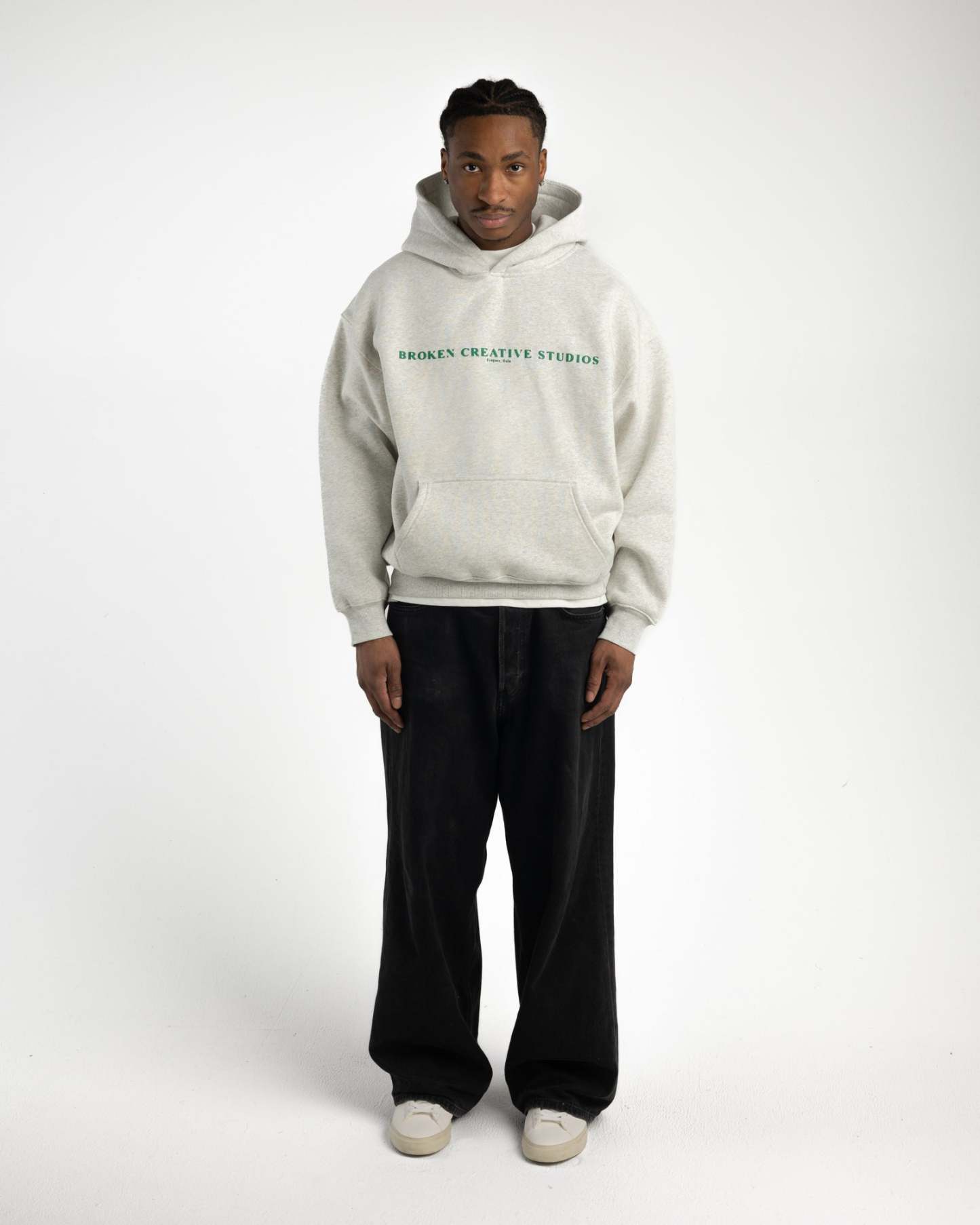 BCS Grey & Green Hoodie-Fineriform