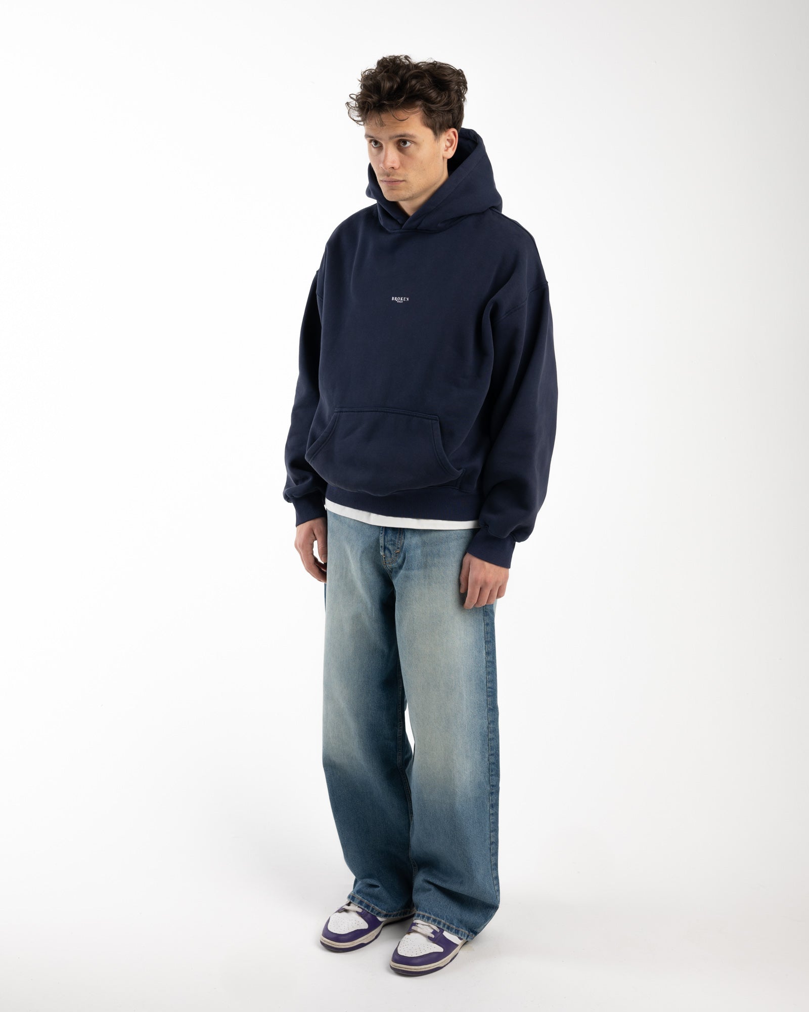 Vintage Navy Hoodie-Fineriform