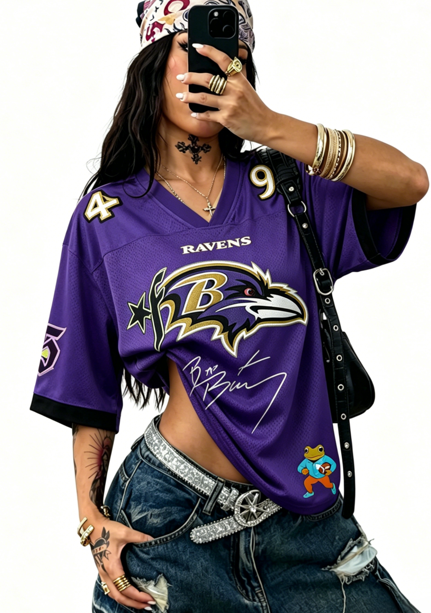 Benito bowl Y2K Crop Sport Jersey Shirts