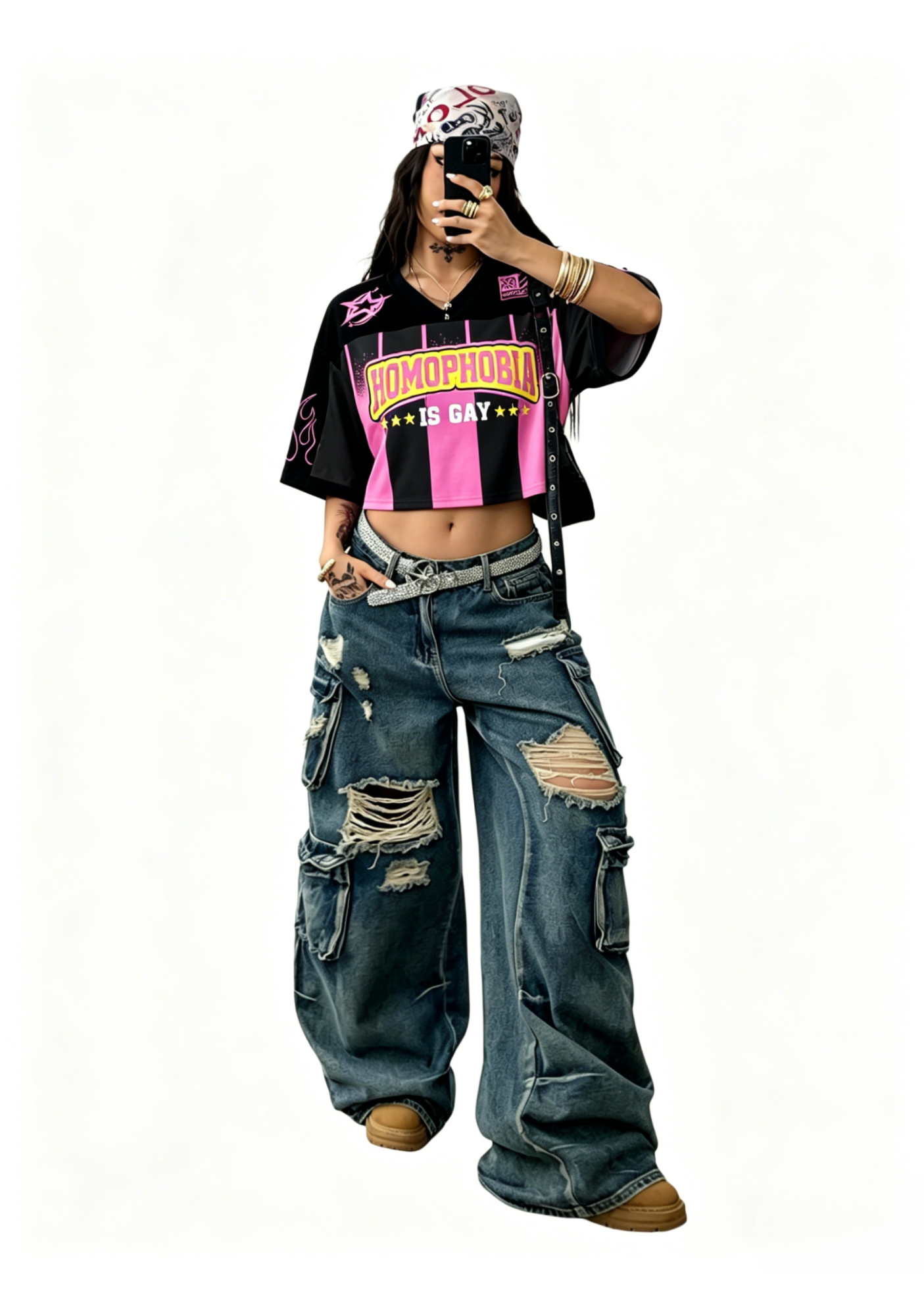 Homophobia Is Gay Y2K Crop Sport Jersey Shirts