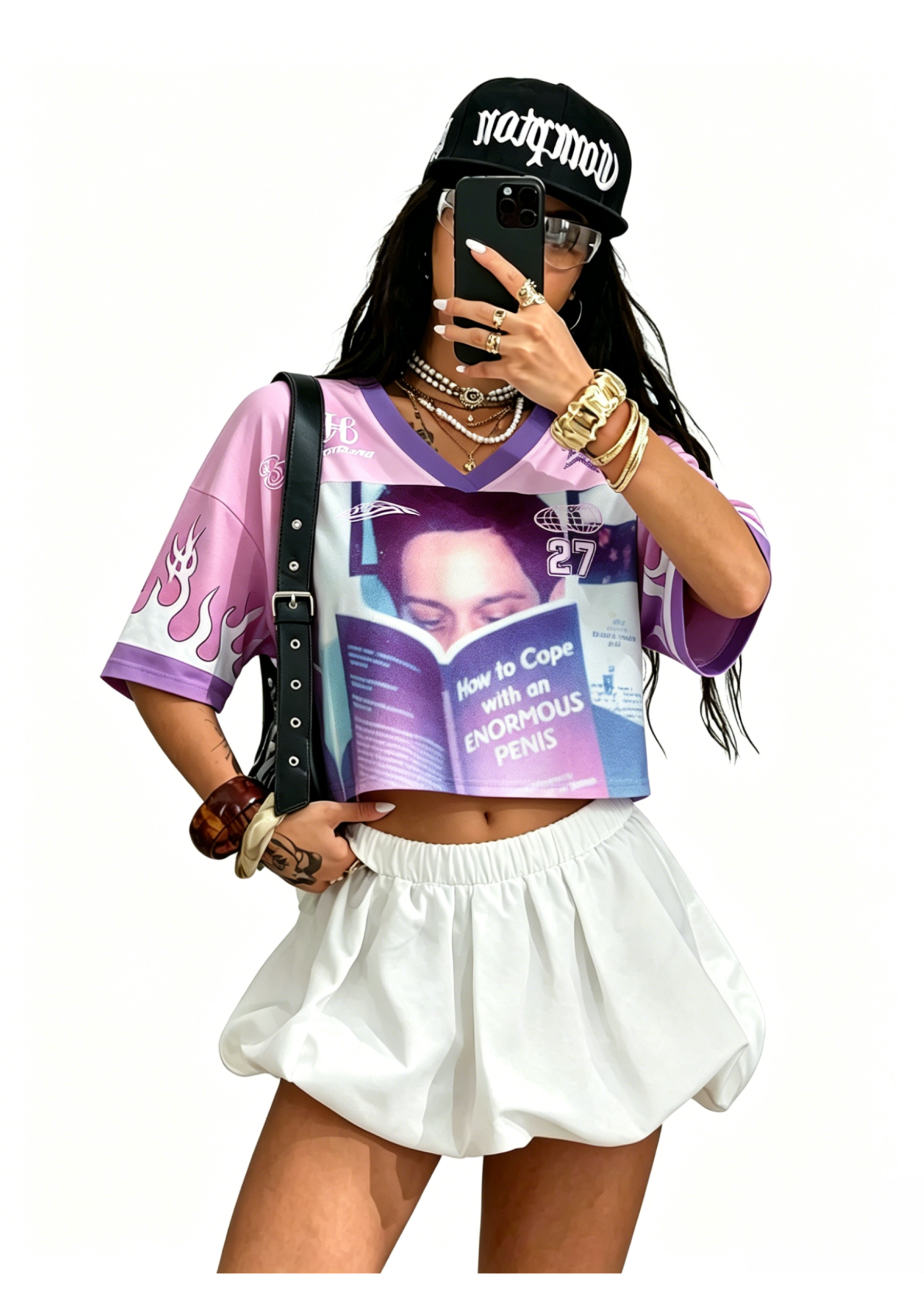 Reading Y2K Crop Sport Jersey Shirts