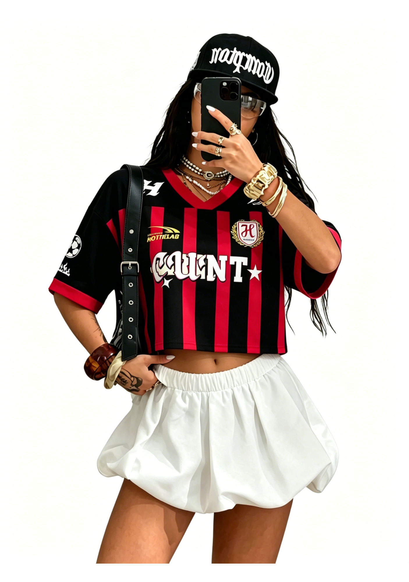Cunt Y2K Crop Sport Jersey Shirts