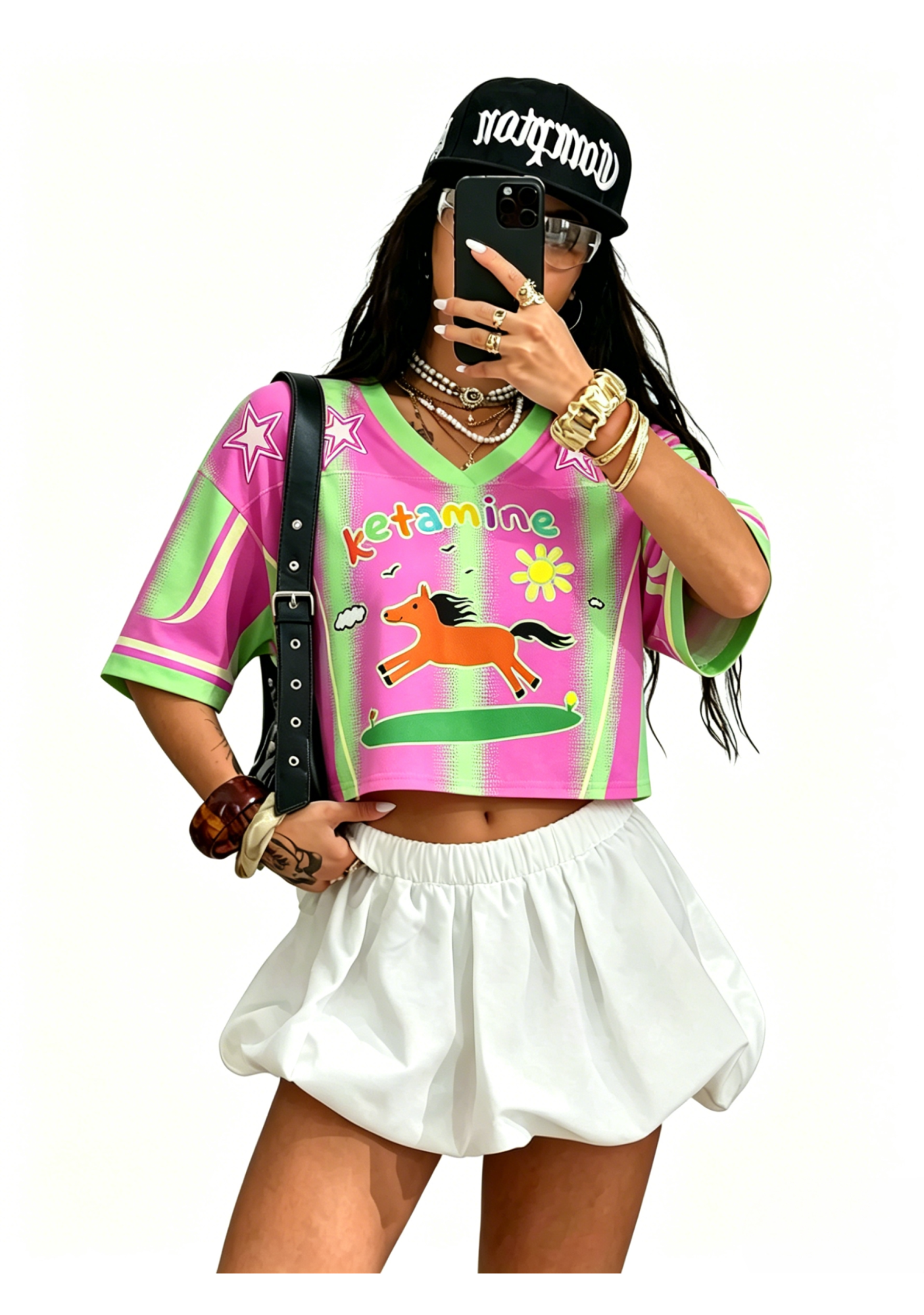 Ketamine Y2K Crop Sport Jersey Shirts