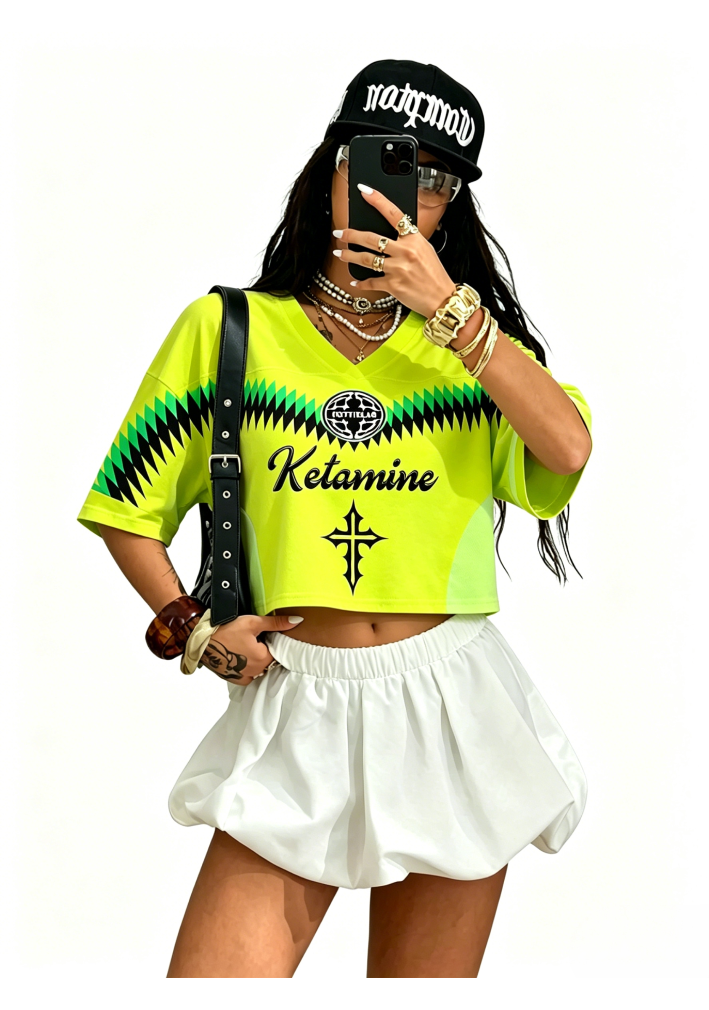 Katamine Shake Y2K Crop Sport Jersey Shirts