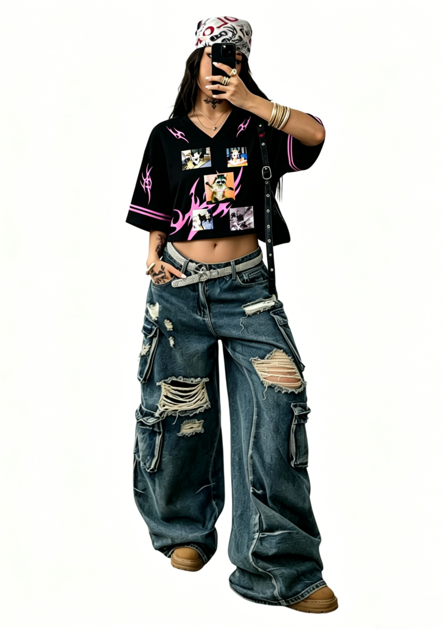 Music Raccoon Y2K Crop Sport Jersey Shirts