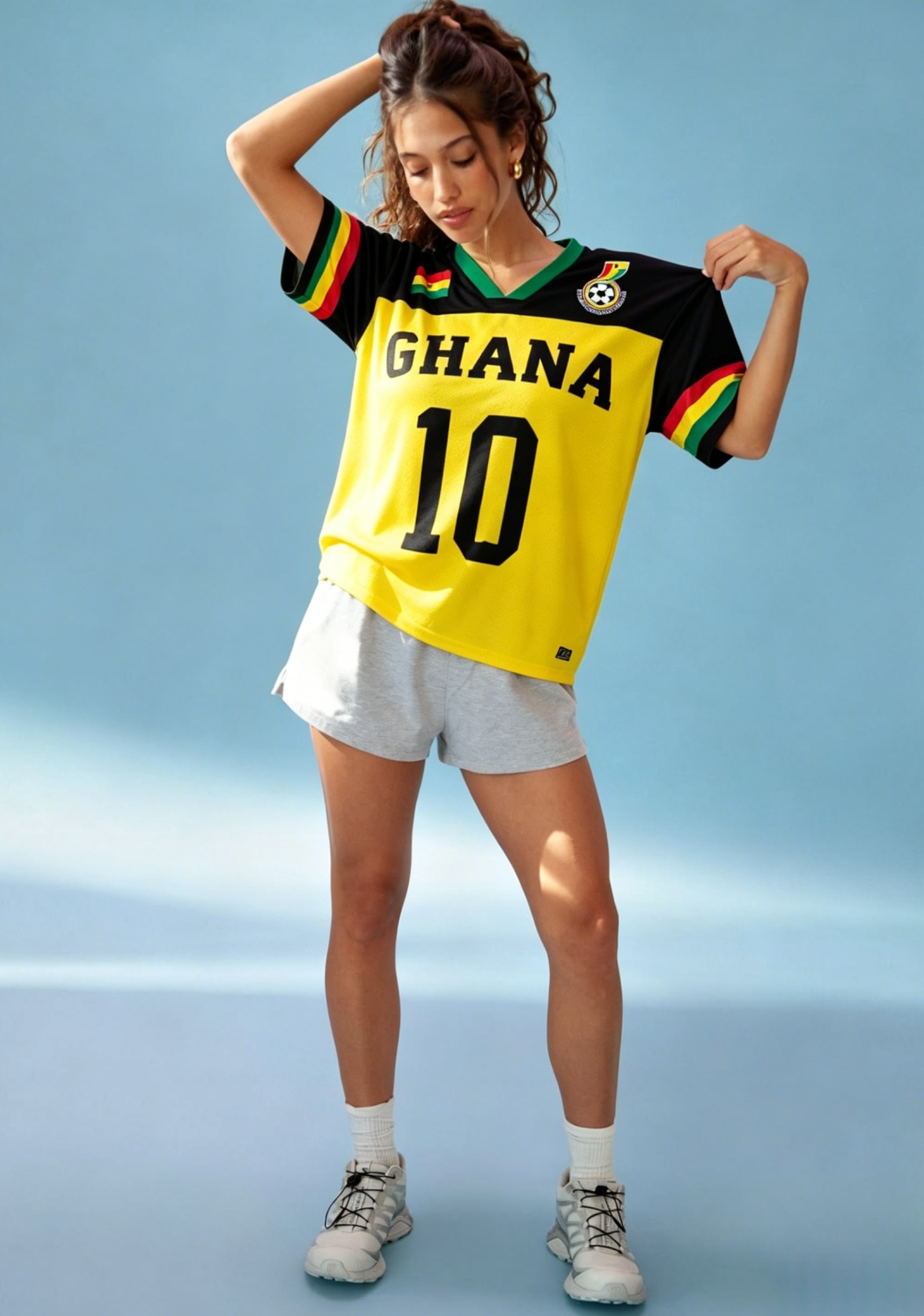 Ghana No.10 Color Block Mesh Jersey Shirts