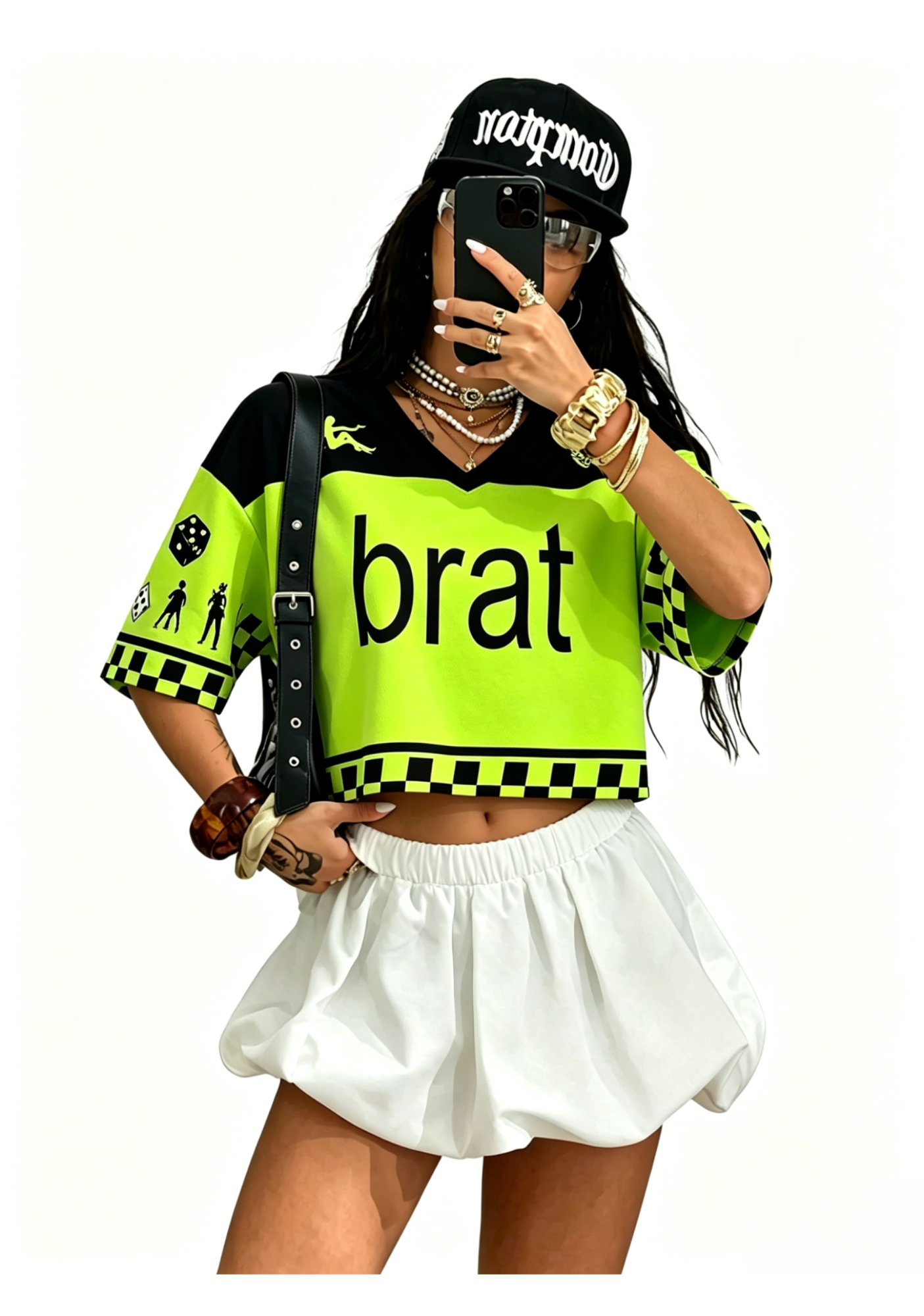 Brat Y2K Crop Sport Jersey Shirts