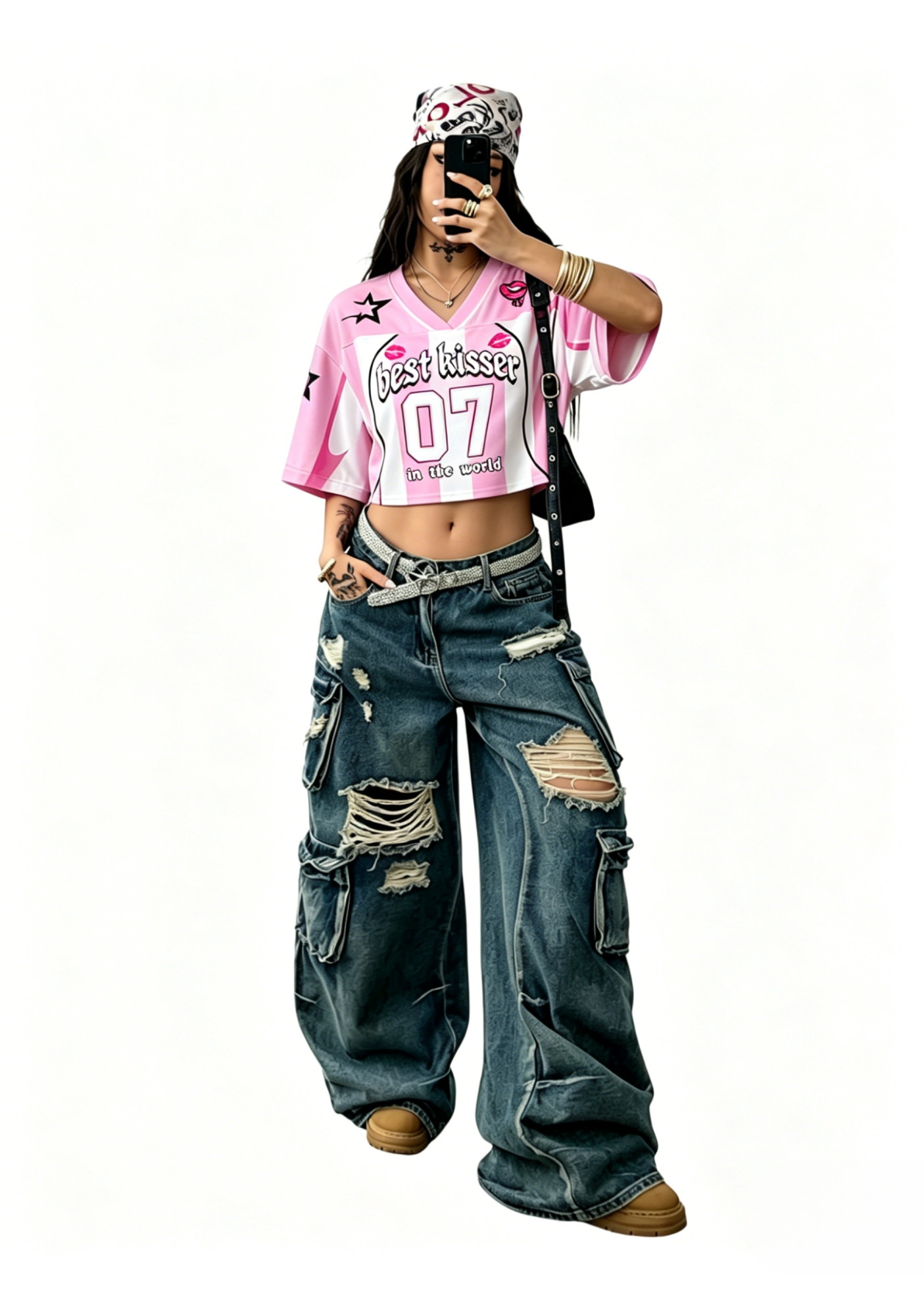 Best Kisser Y2K Crop Sport Jersey Shirts