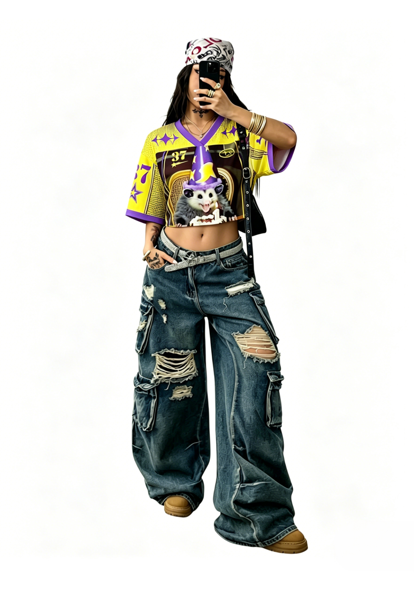 Ratz Y2K Crop Sport Jersey Shirts