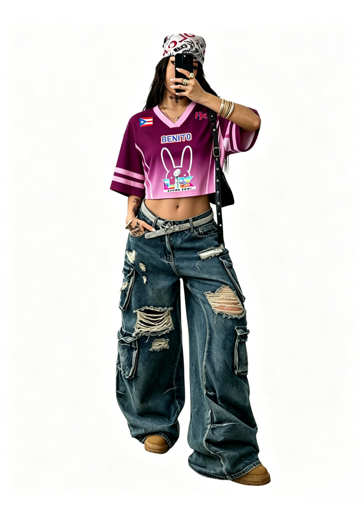 Purple Bunny Head Y2K Sport Jersey Shirts