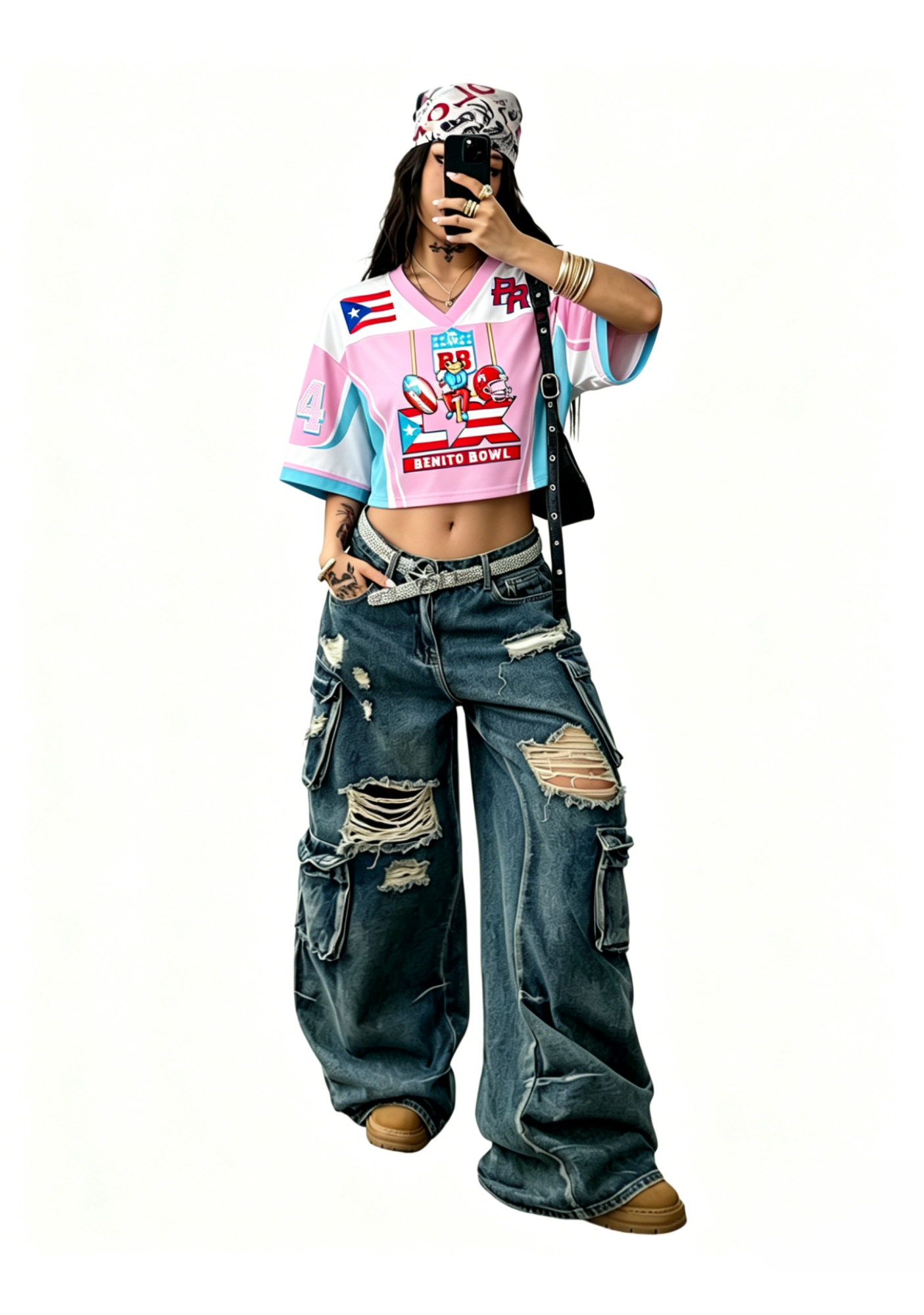 Pink Frog Y2K Crop Sport Jersey Shirts