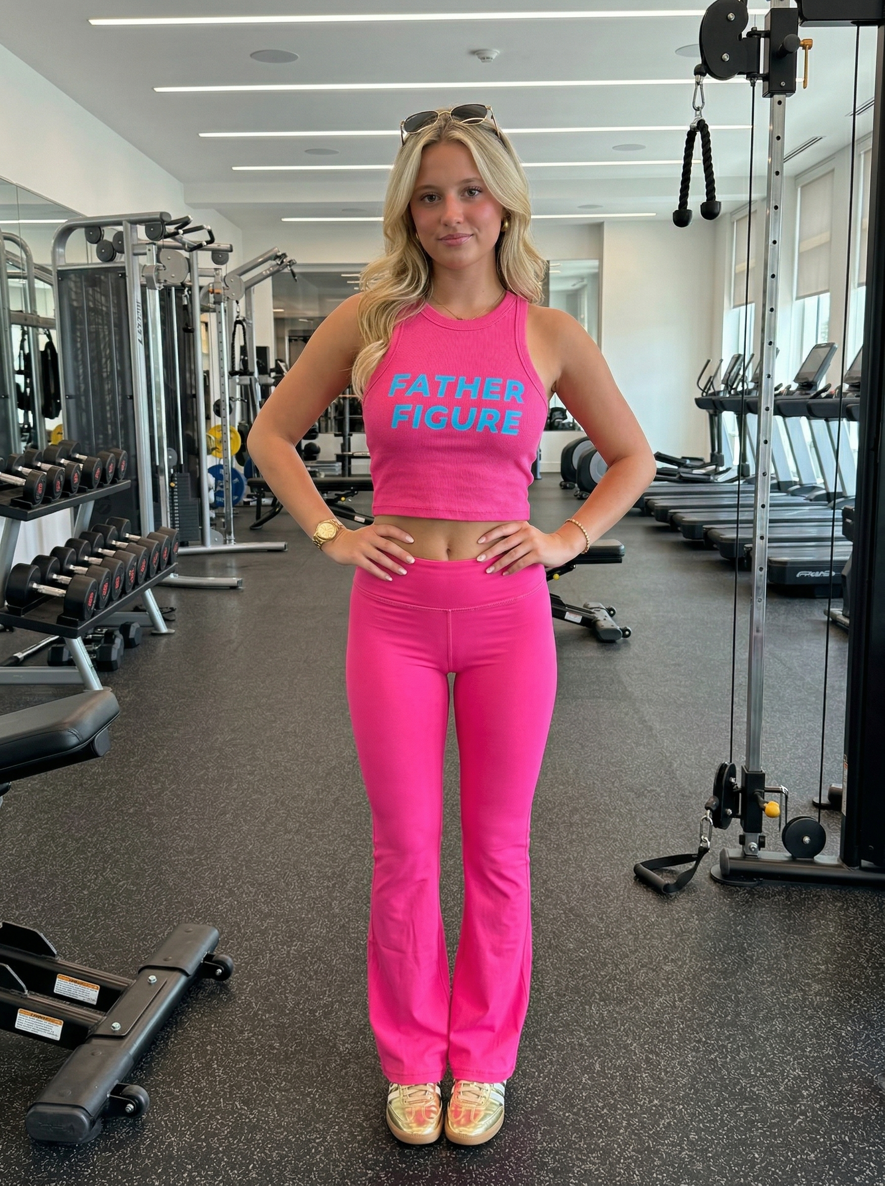 Sorority Custom Y2K Fold-over Flared Pants