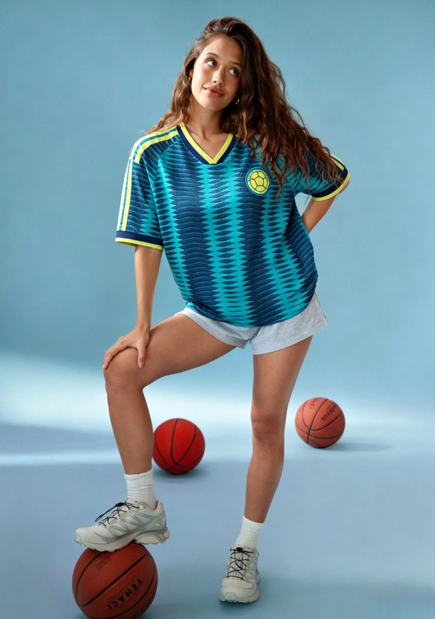Colombia Retro Soccer Mesh Jersey Shirts