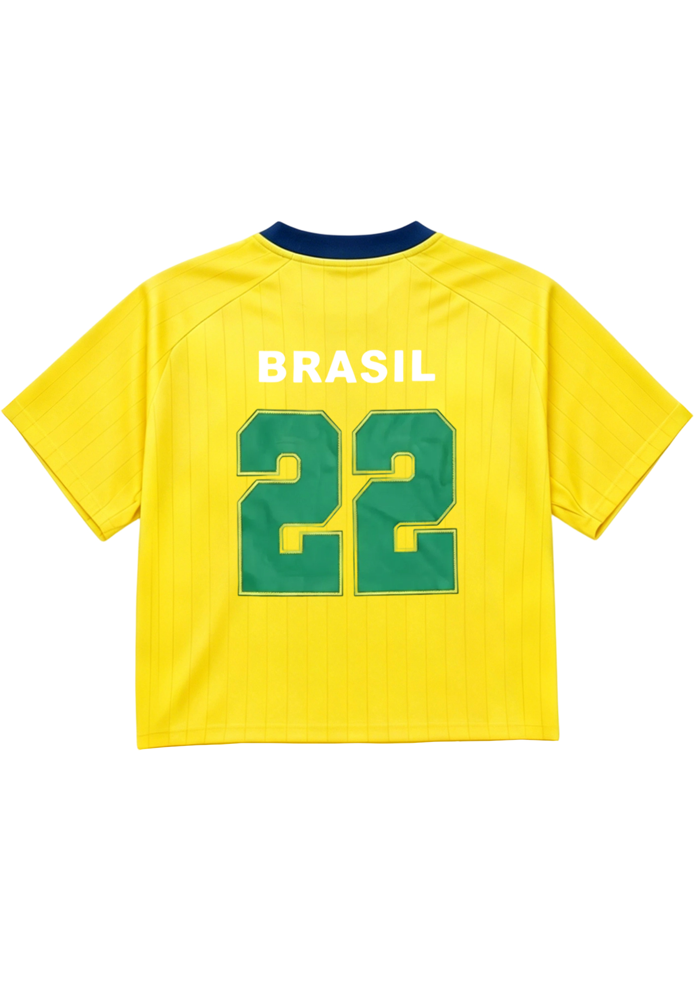 Retro Brazil National Team Yellow Striped Y2K Jersey Shirts