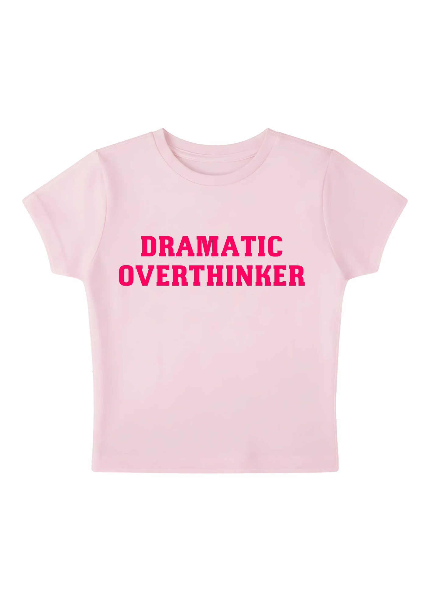 Dramatic Overthinker Y2K Baby Tee