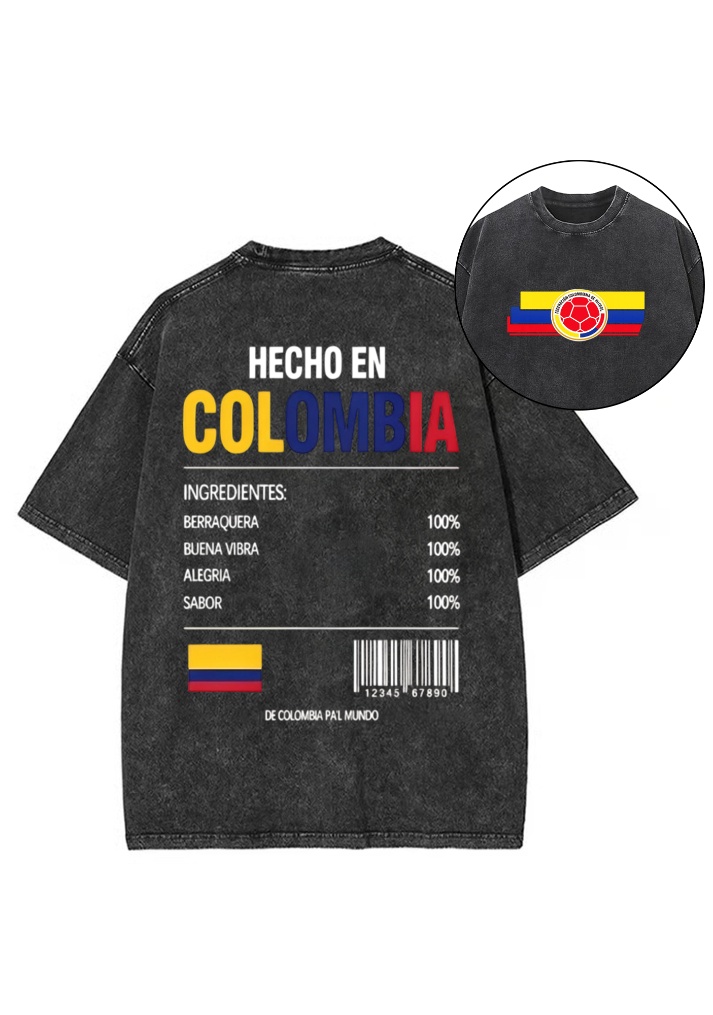 Hecho En Colombia Washed Tee