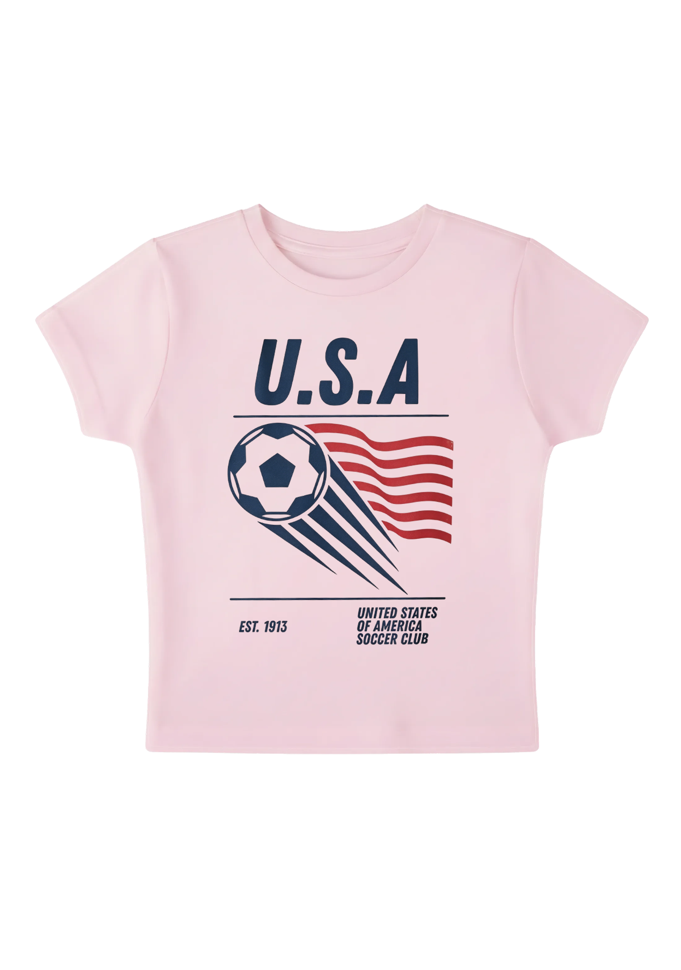 USA Soccer Club Y2K Baby Tee