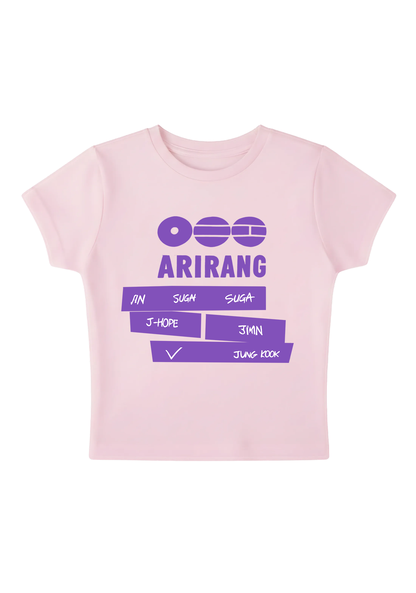 Arirang K-Pop Y2K Baby Tee