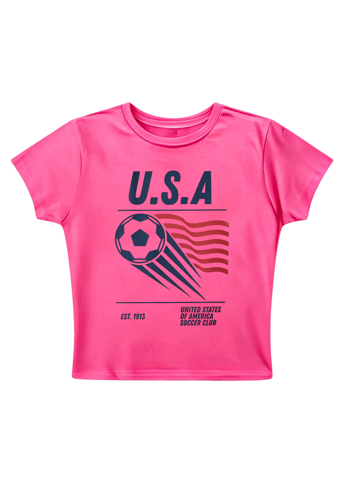 USA Soccer Club Y2K Baby Tee