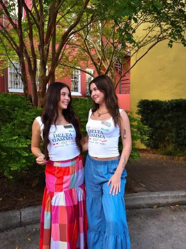 Sorority Custom Y2K Crop Tank Top