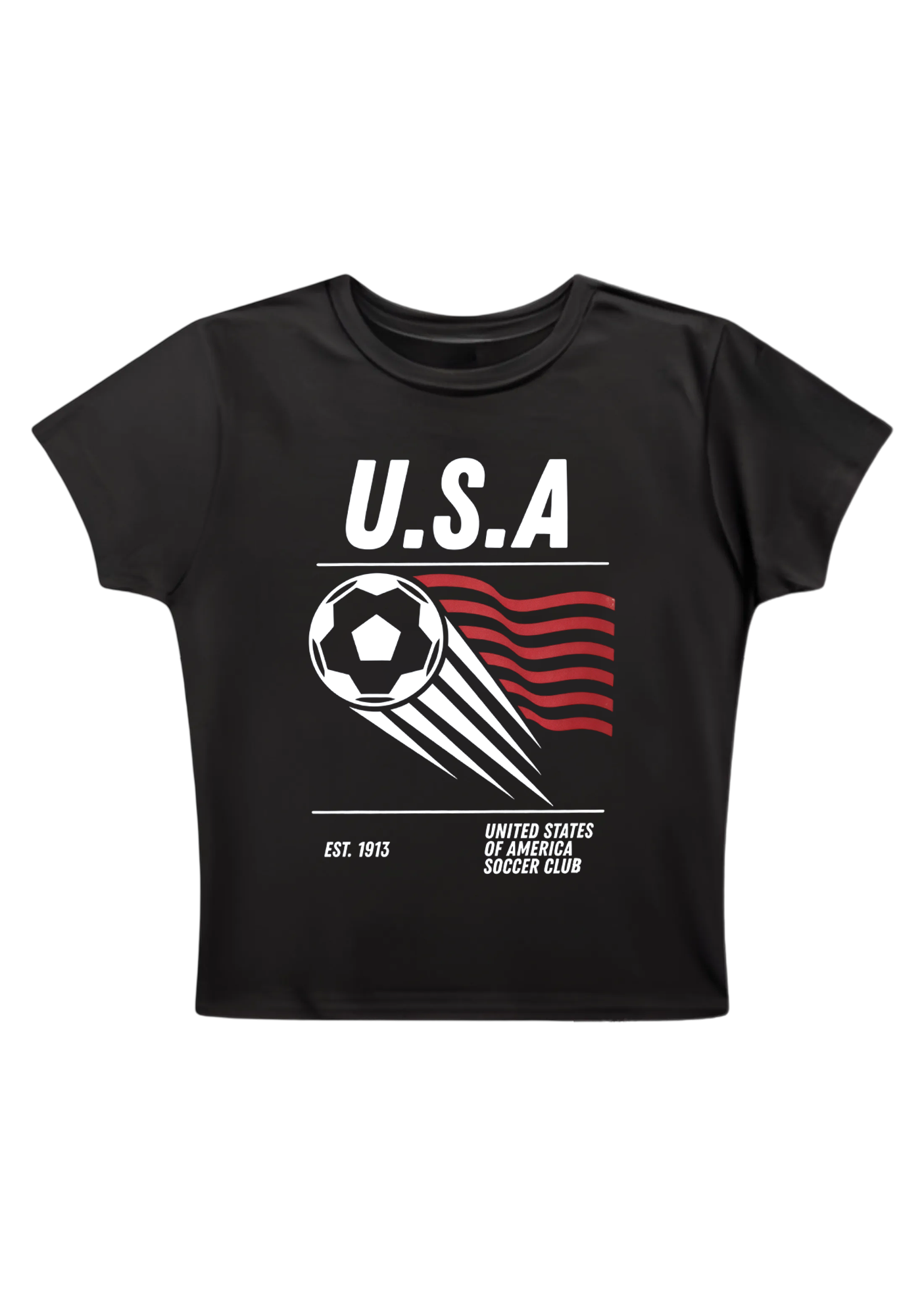 USA Soccer Club Y2K Baby Tee