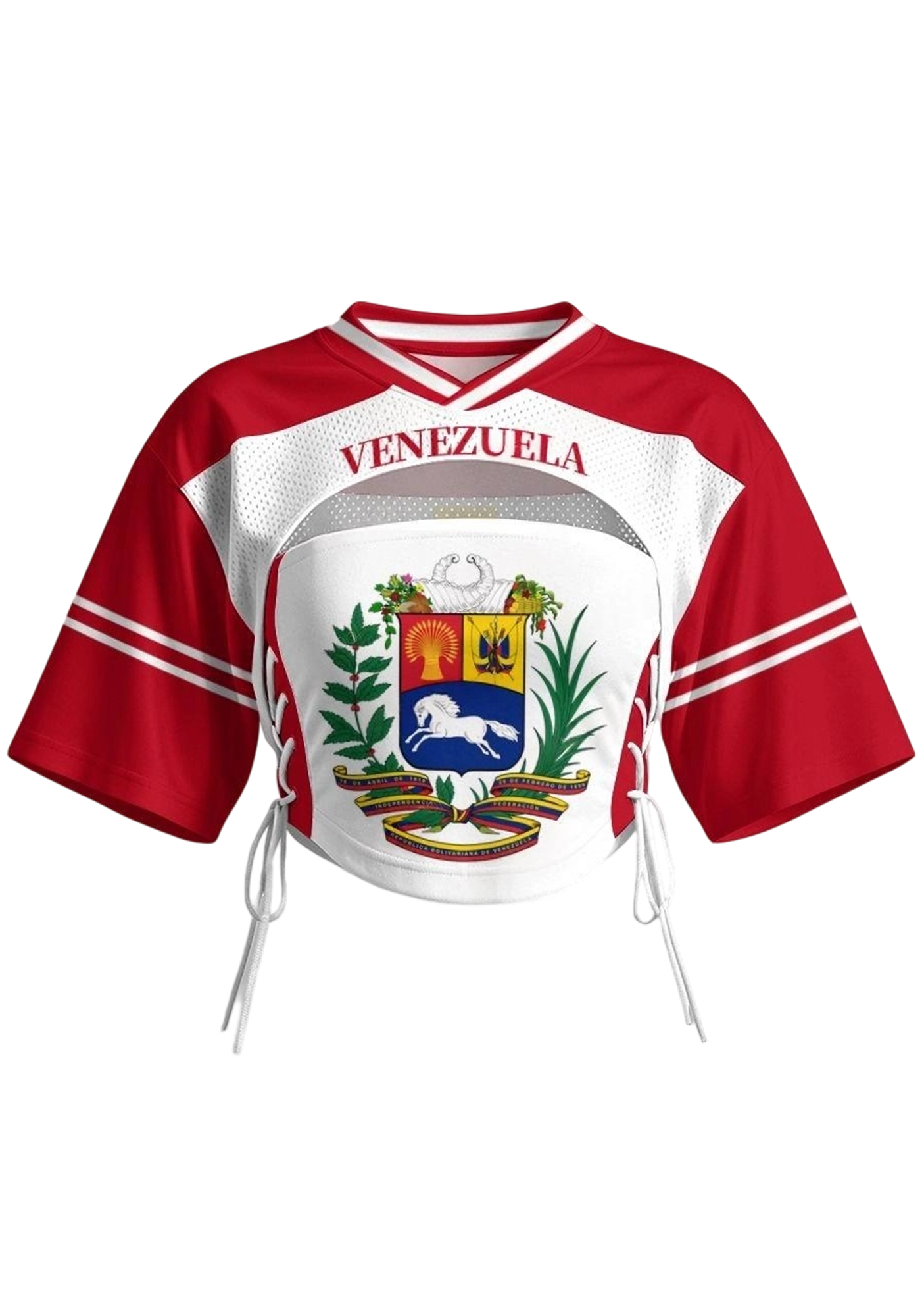 Venezuela National Emblem Graphic Print Side Tie Street Set