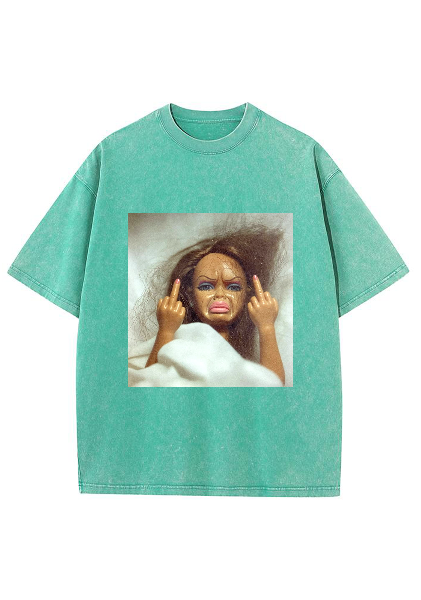 Vintage Grunge Bed Head Barbie Attitude Y2K Washed Tee