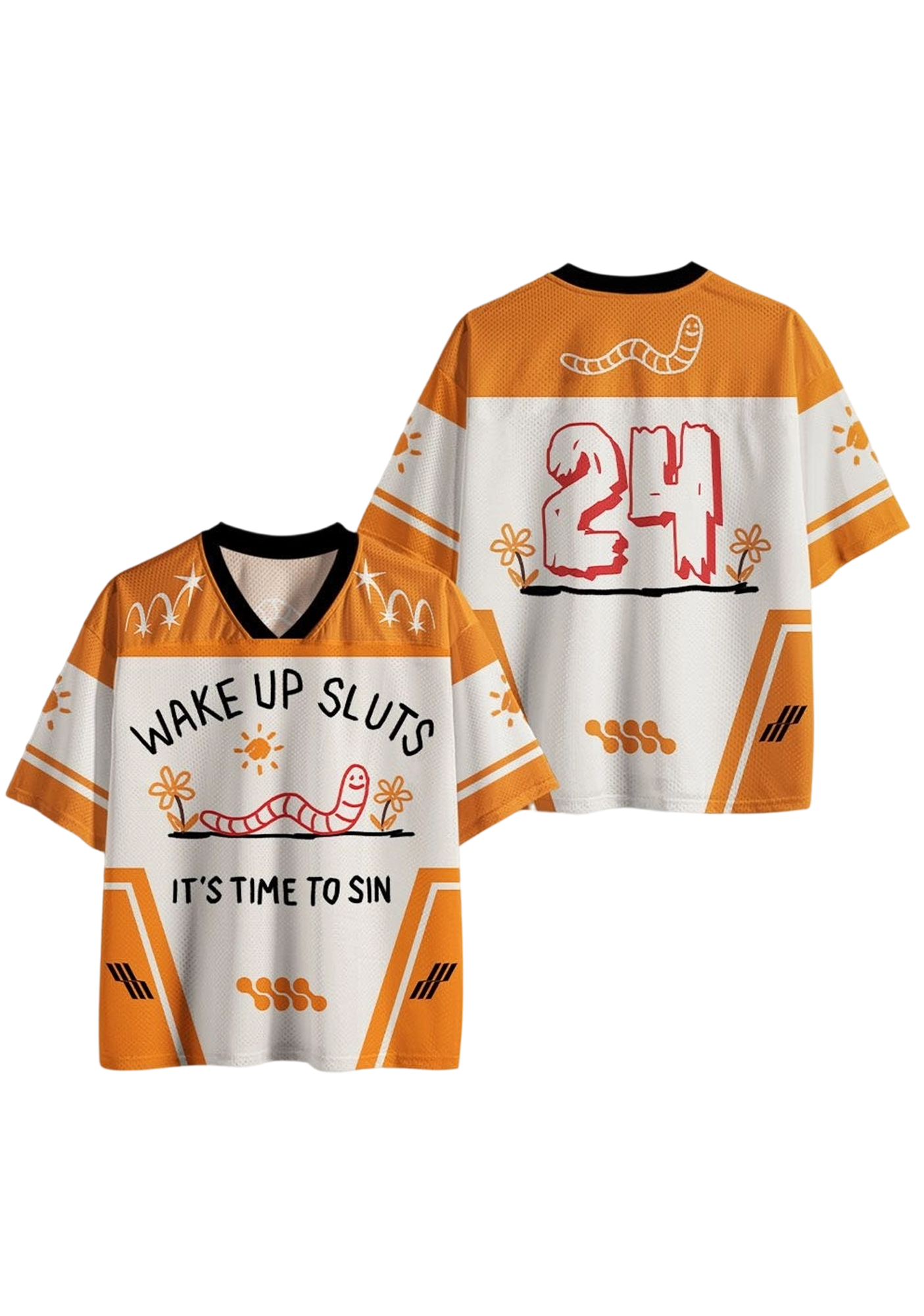 Wake Up SlutsIt's Time To Sin Jersey Shirts