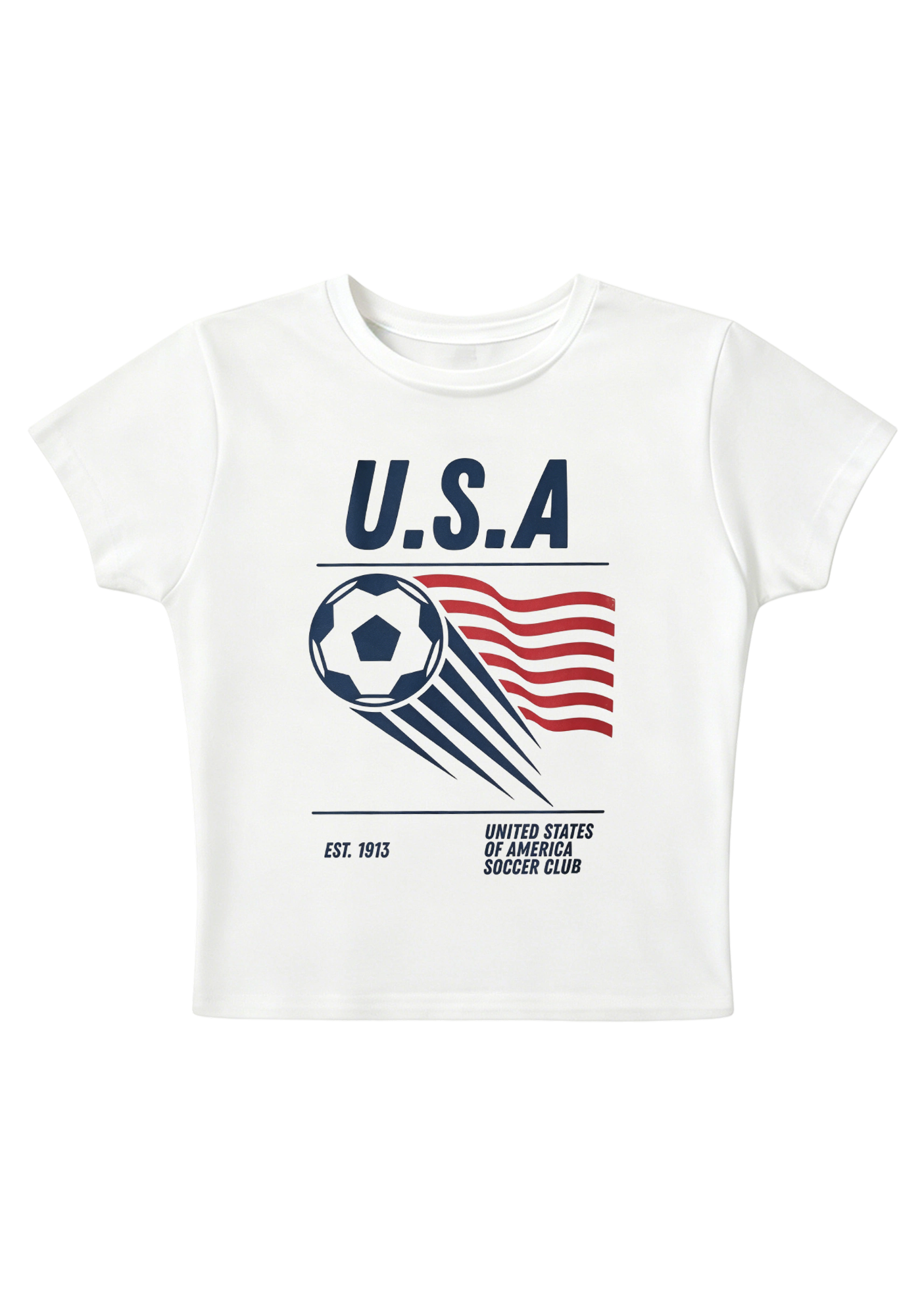 USA Soccer Club Y2K Baby Tee