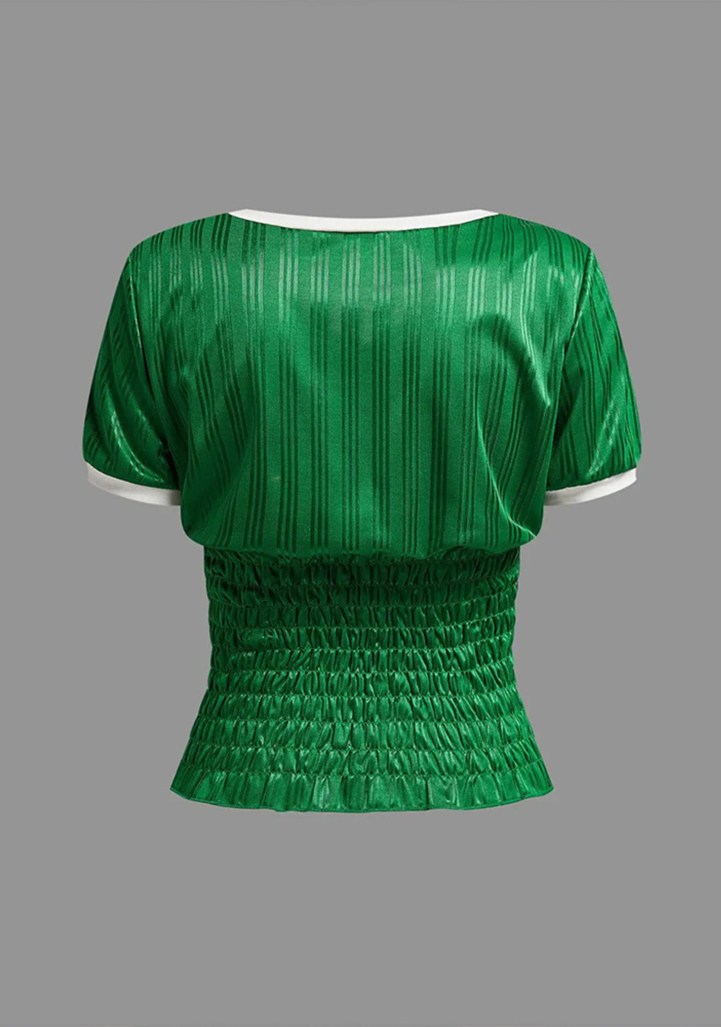 Mexico Flag Cinched Waist Crop Soccer Jersey Top