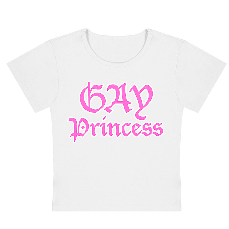 Gay Princess Y2k Baby Tee