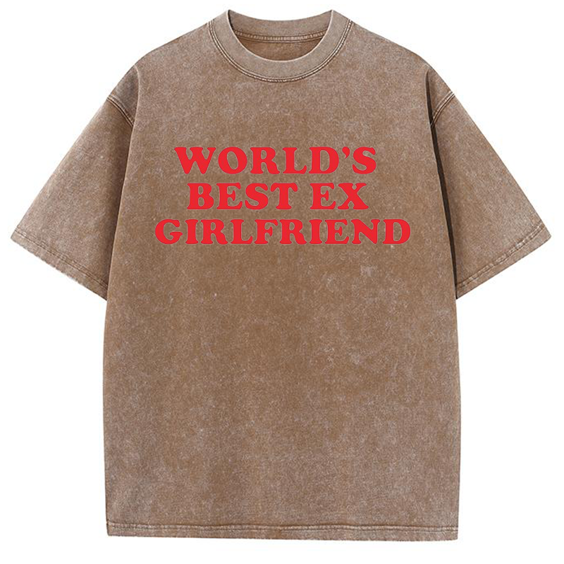 World's Best Ex Girlfriend Y2K Washed Tee