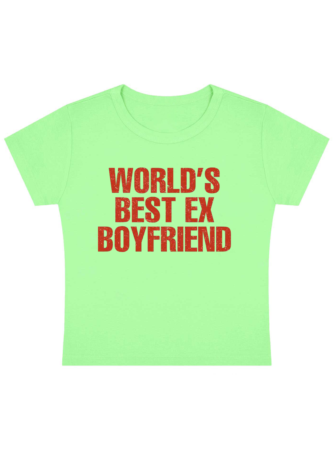 World's Best Ex Boyfriend Y2k Baby Tee
