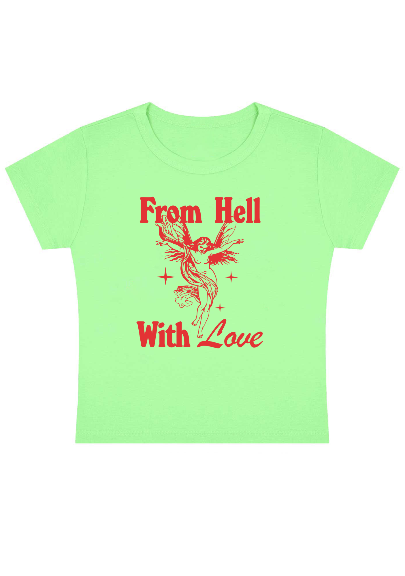 From Hell With Love Y2K Baby Tee