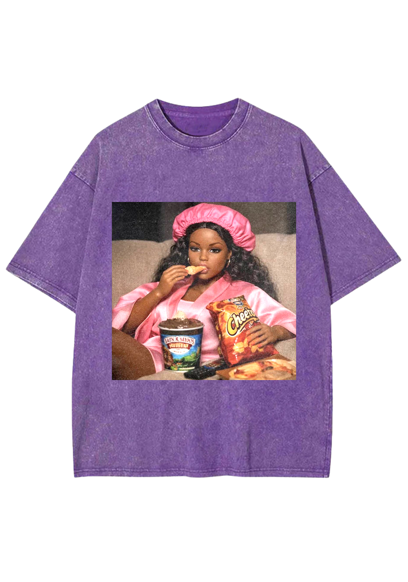 Y2K Aesthetic Lounge Mode Barbie Y2K Washed Tee
