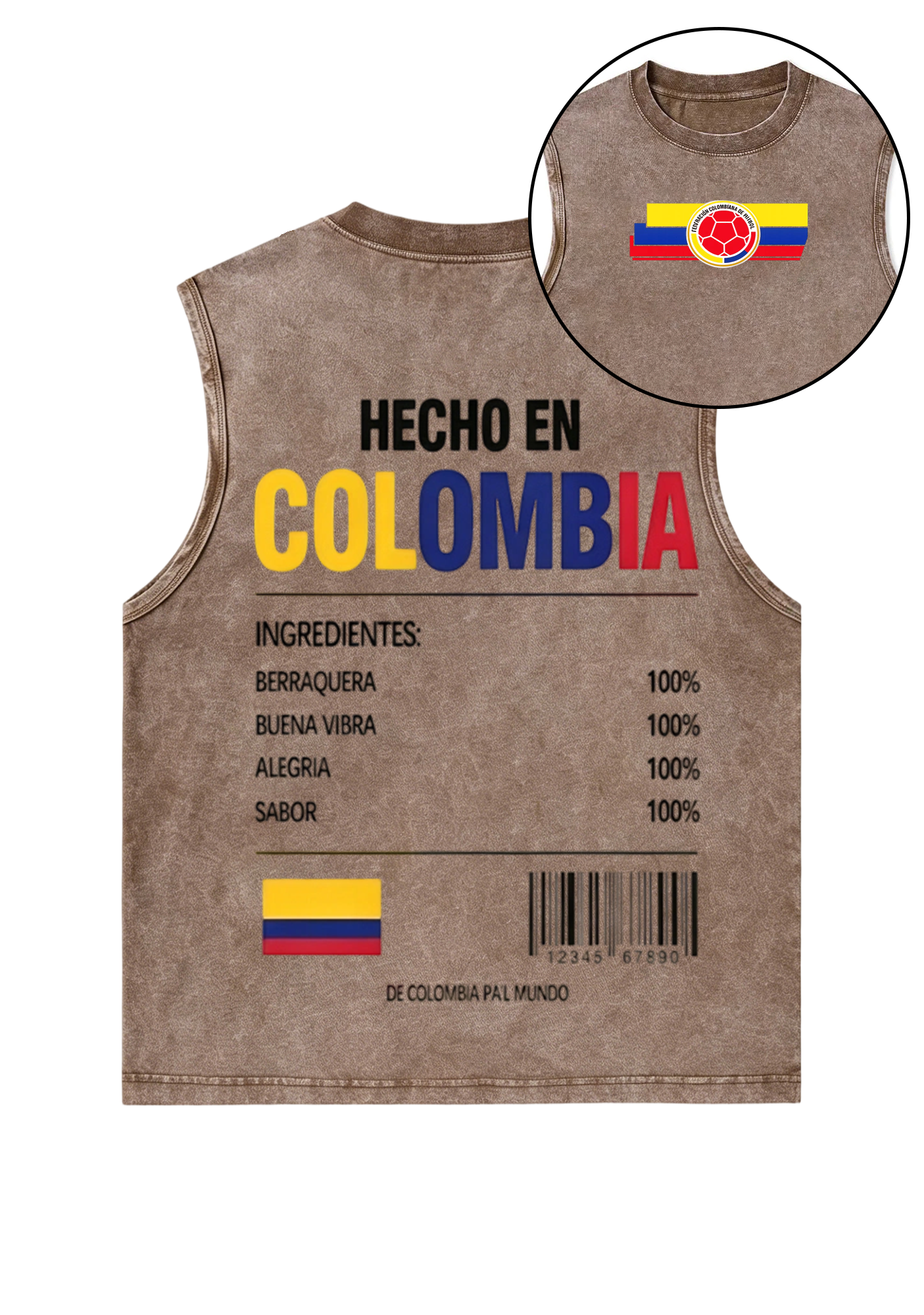 [Copy]Hecho En Colombia Washed Tank