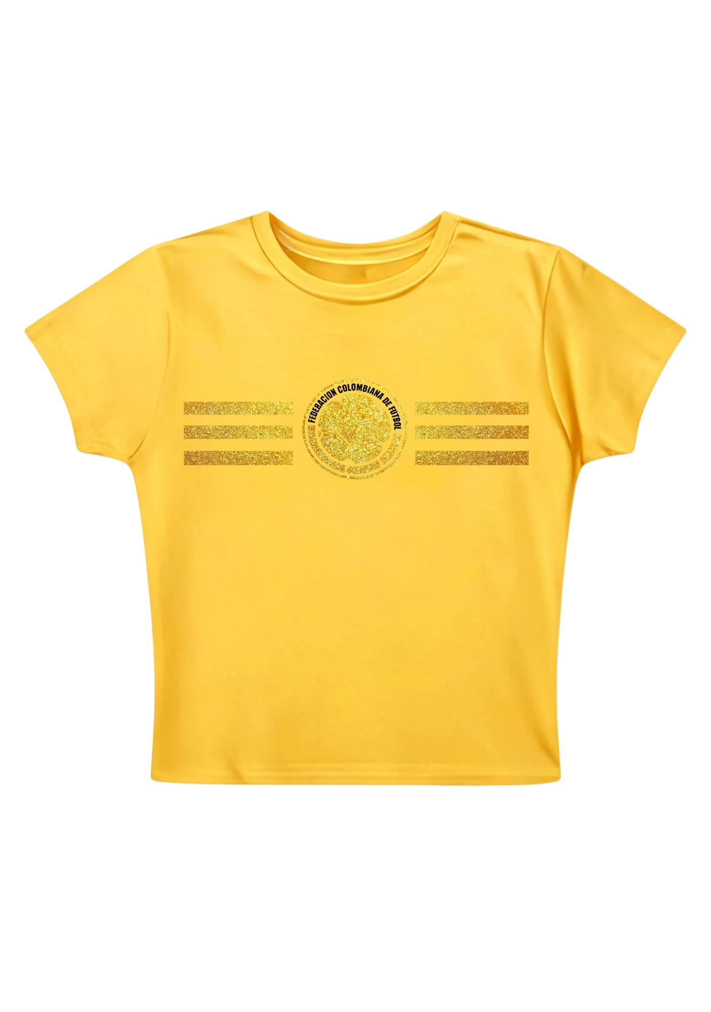 Colombia Football Glitter Y2K Baby Tee