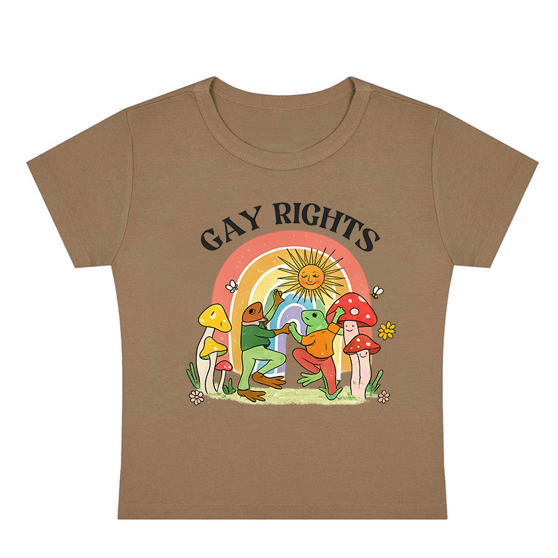 Gay Rights Thoughts Y2K Baby Tee