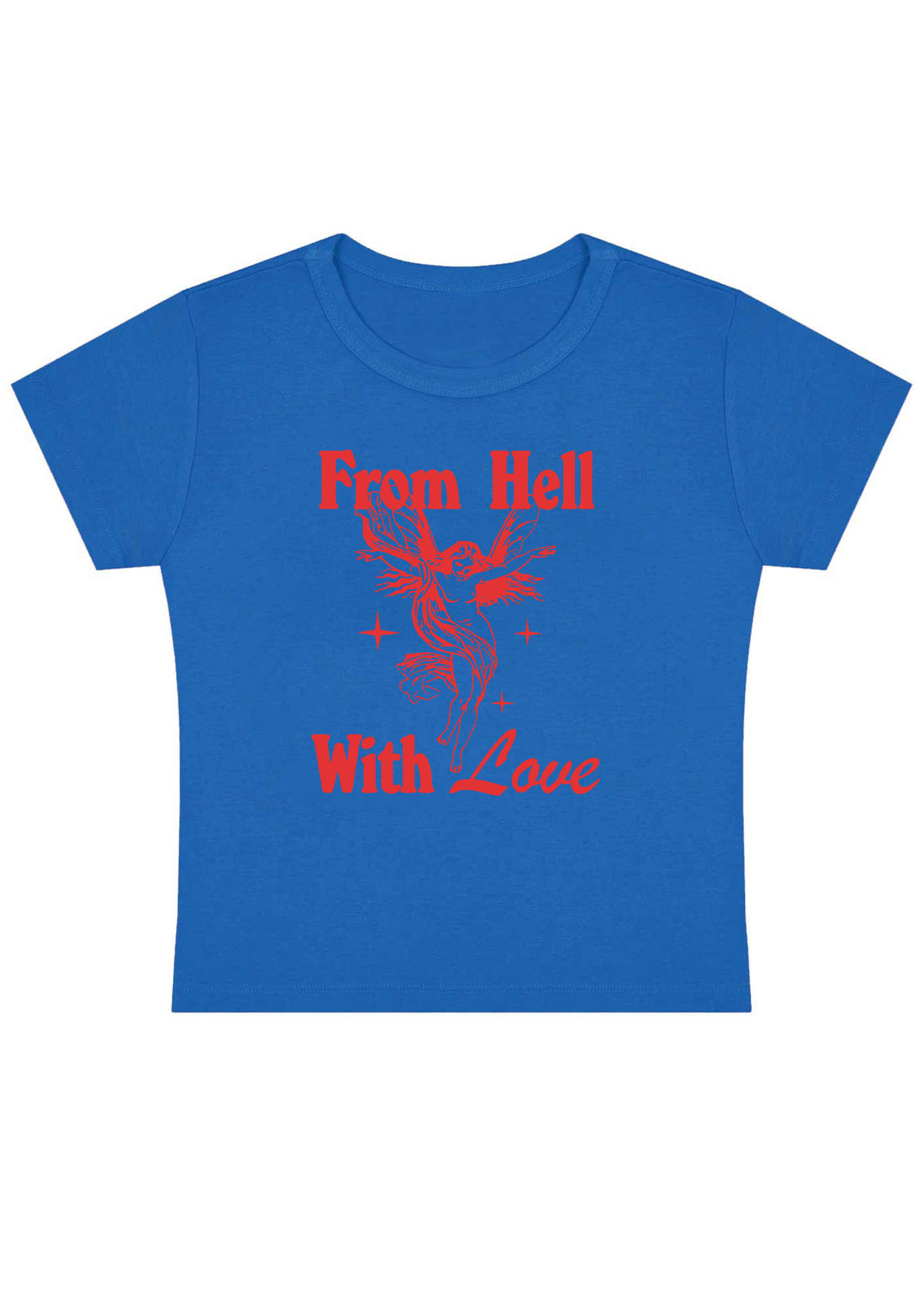 From Hell With Love Y2K Baby Tee