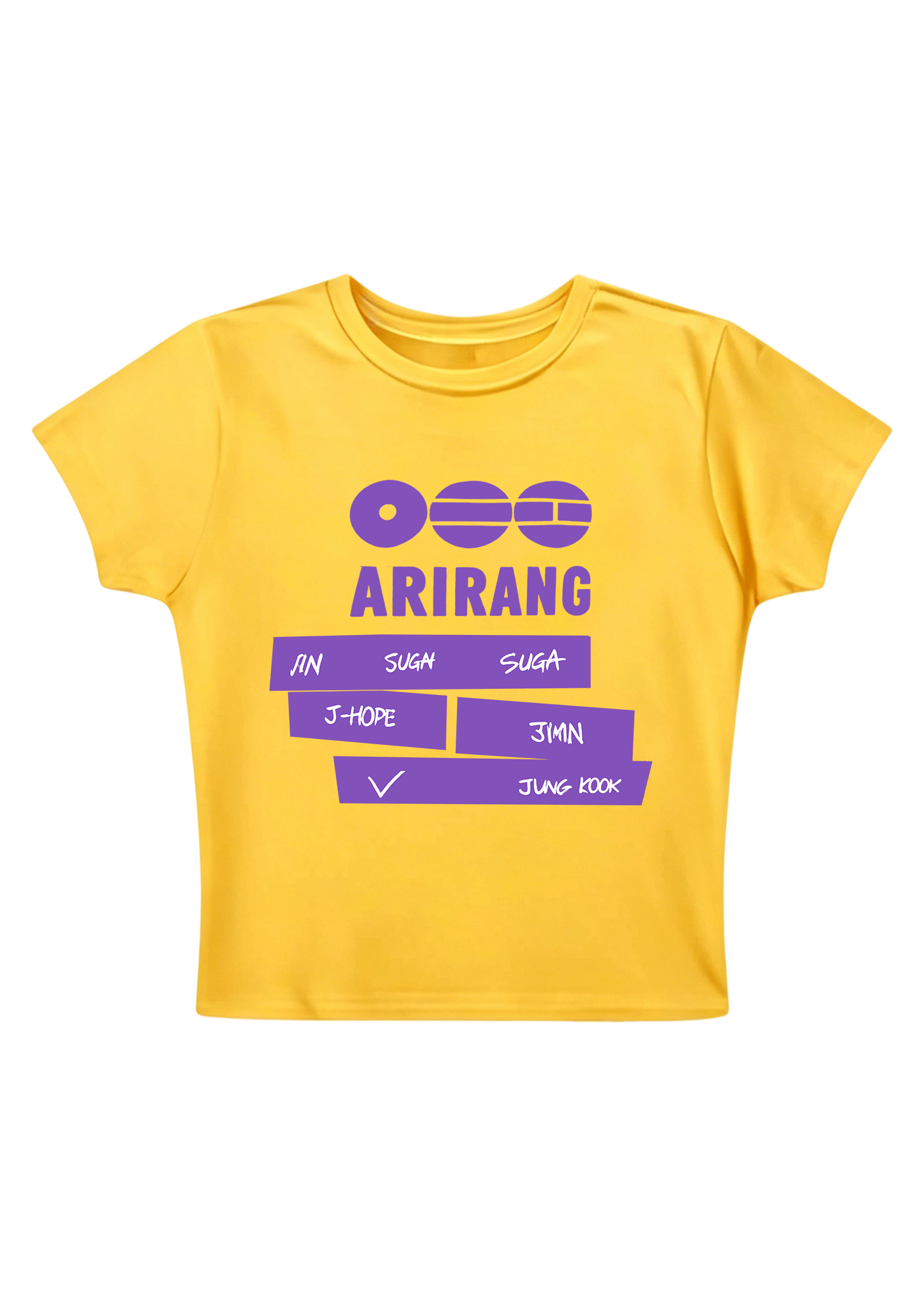 Arirang K-Pop Y2K Baby Tee