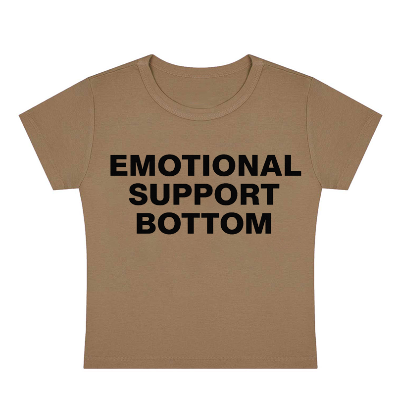 Emotional Support Bottom Y2K Baby Tee