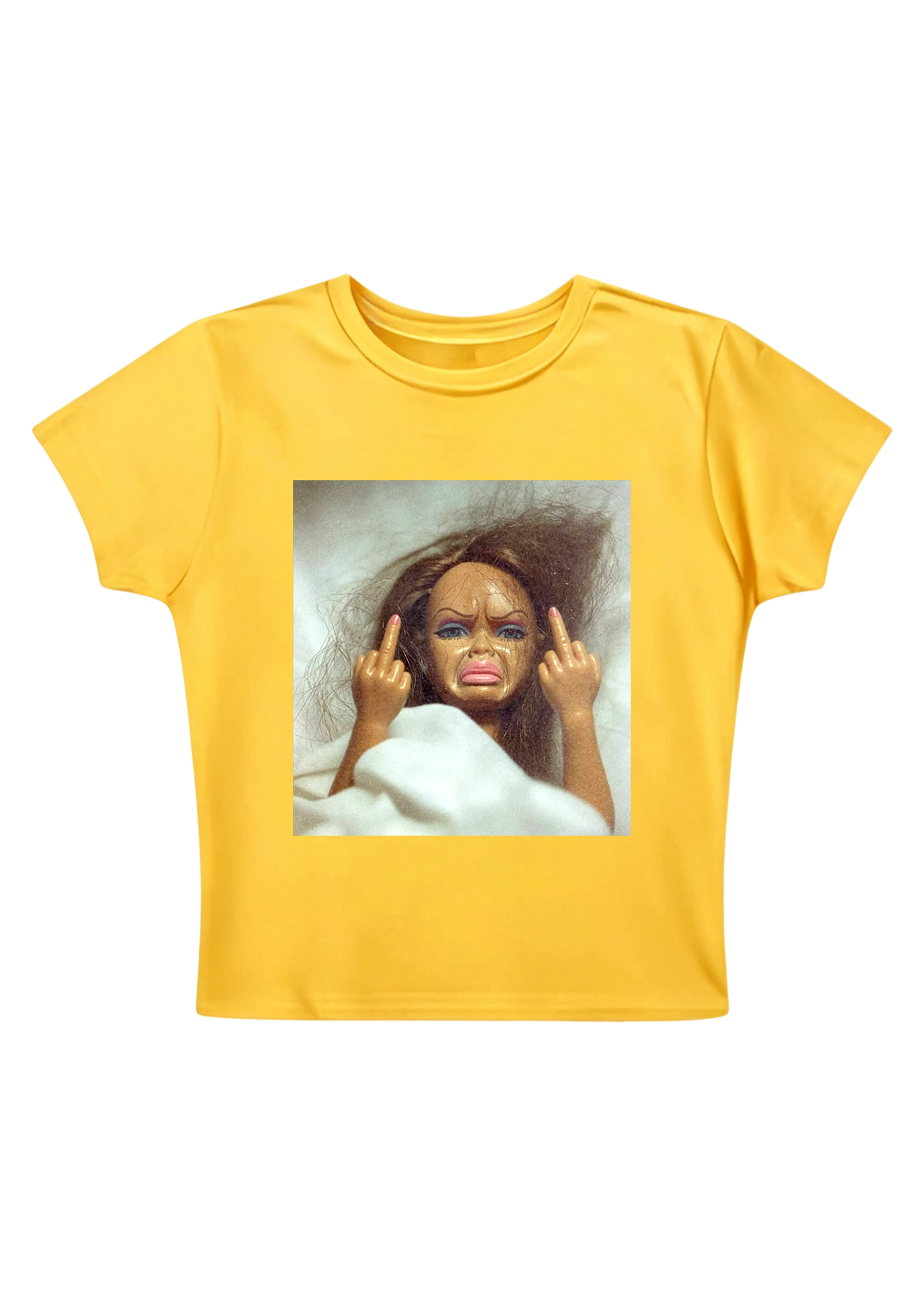  Vintage Grunge Bed Head Barbie Attitude Y2K Baby Tee