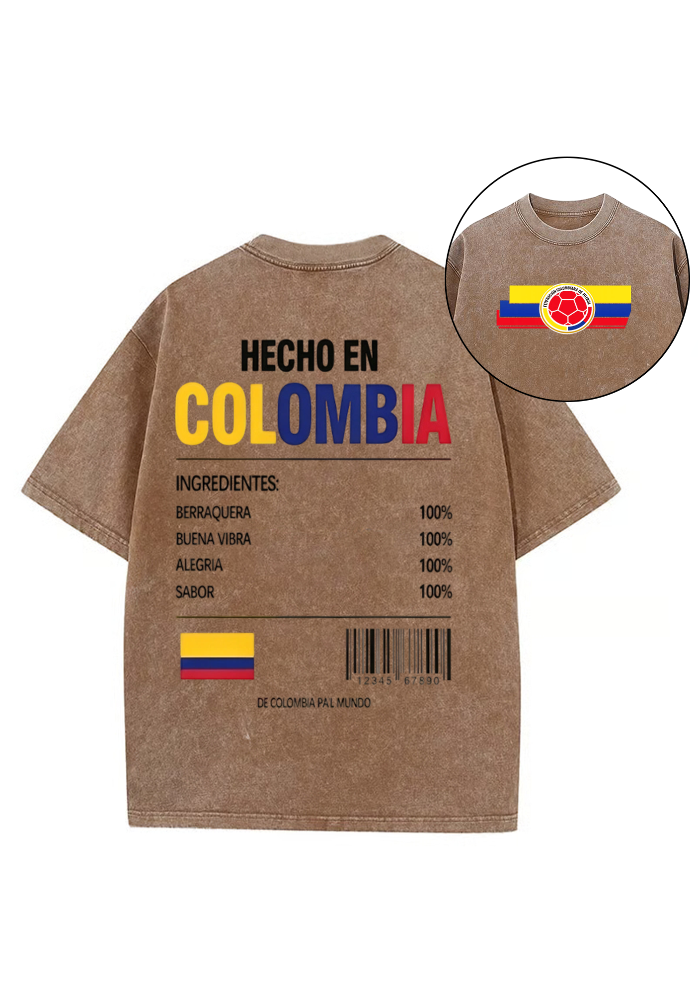 Hecho En Colombia Washed Tee
