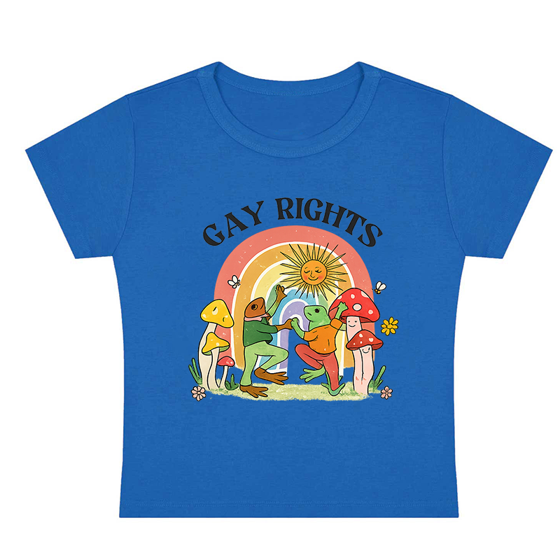 Gay Rights Thoughts Y2K Baby Tee