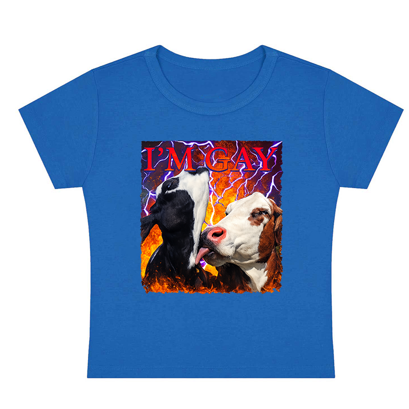 I'm Gay Y2k Baby Tee