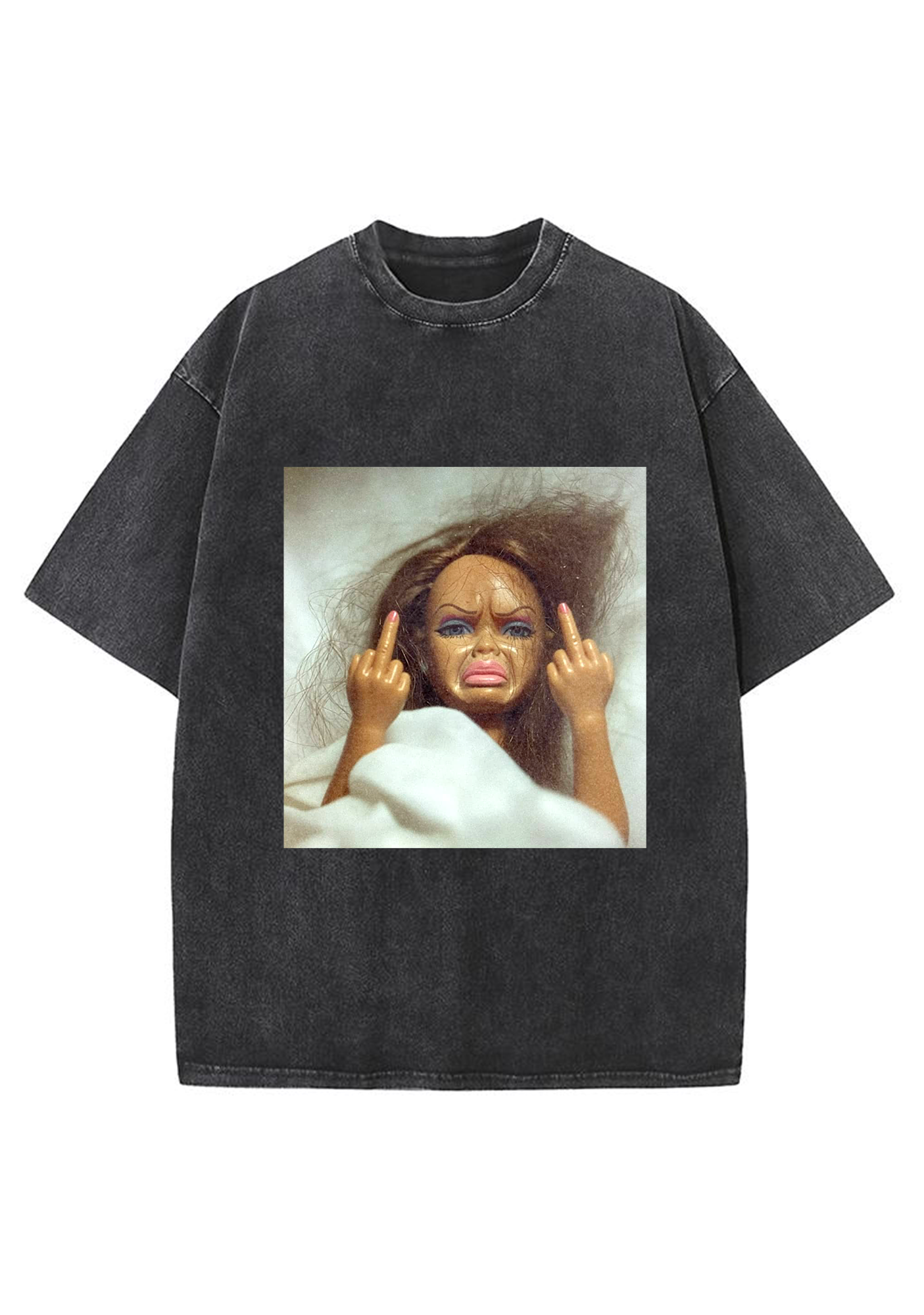 Vintage Grunge Bed Head Barbie Attitude Y2K Washed Tee