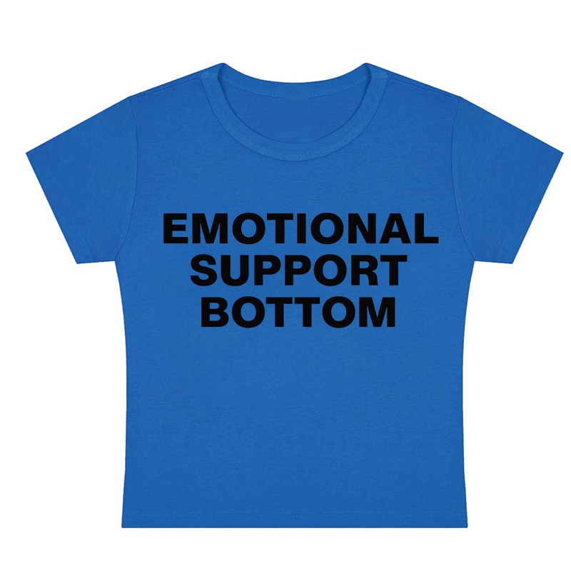 Emotional Support Bottom Y2K Baby Tee