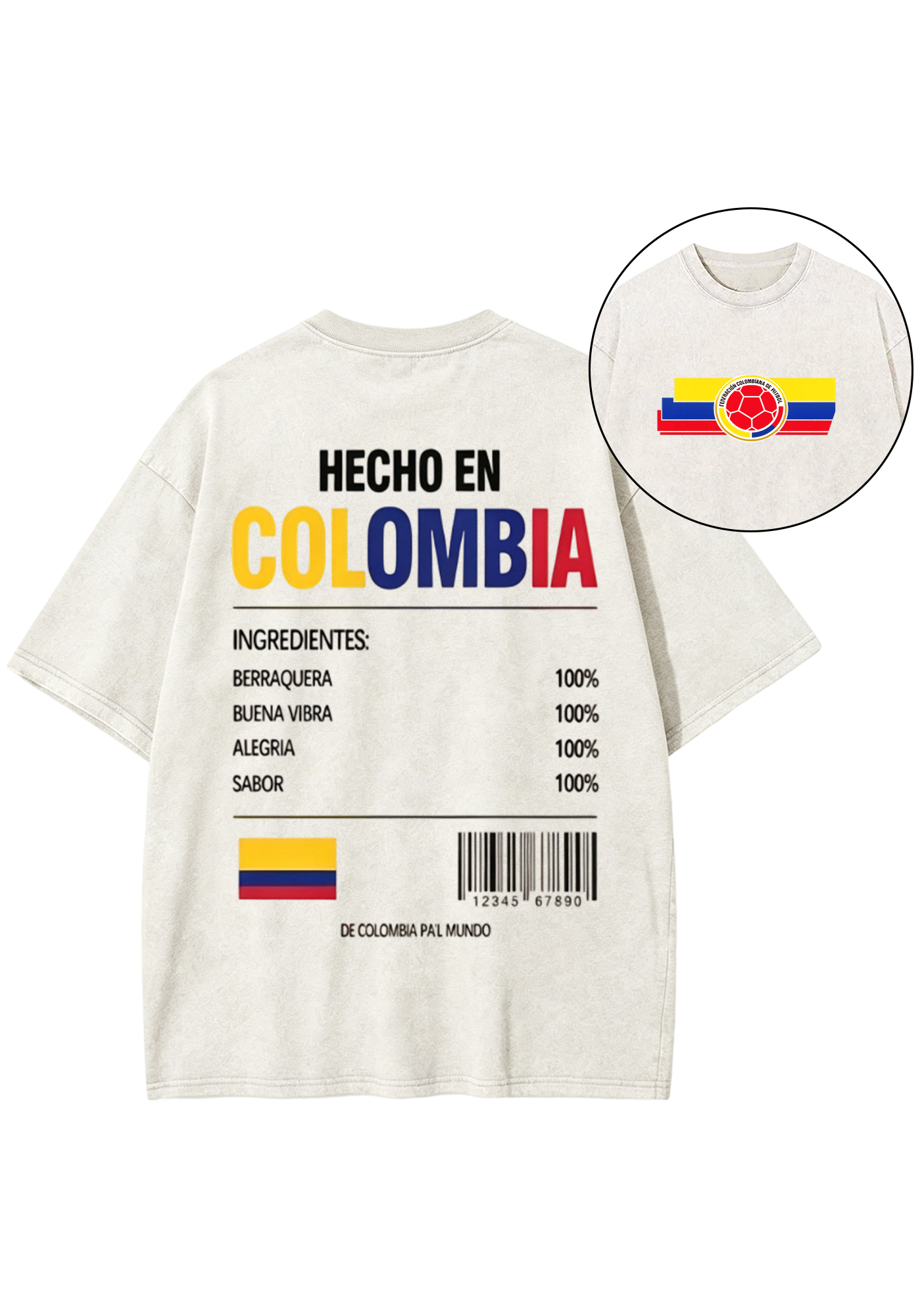 Hecho En Colombia Washed Tee