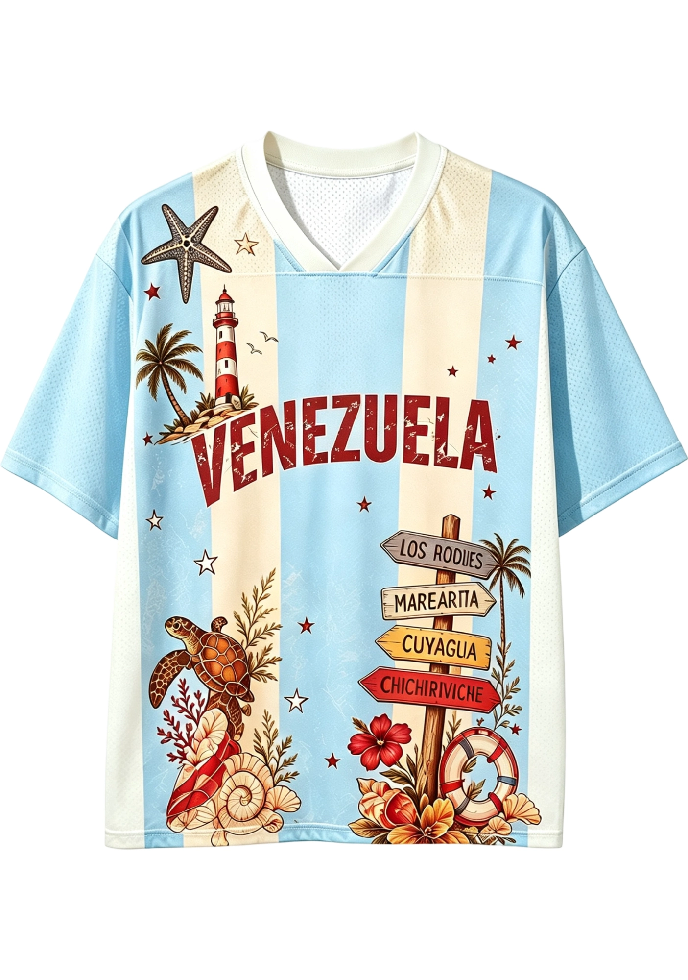 Venezuela Island Heritage Mesh Jersey Shirt